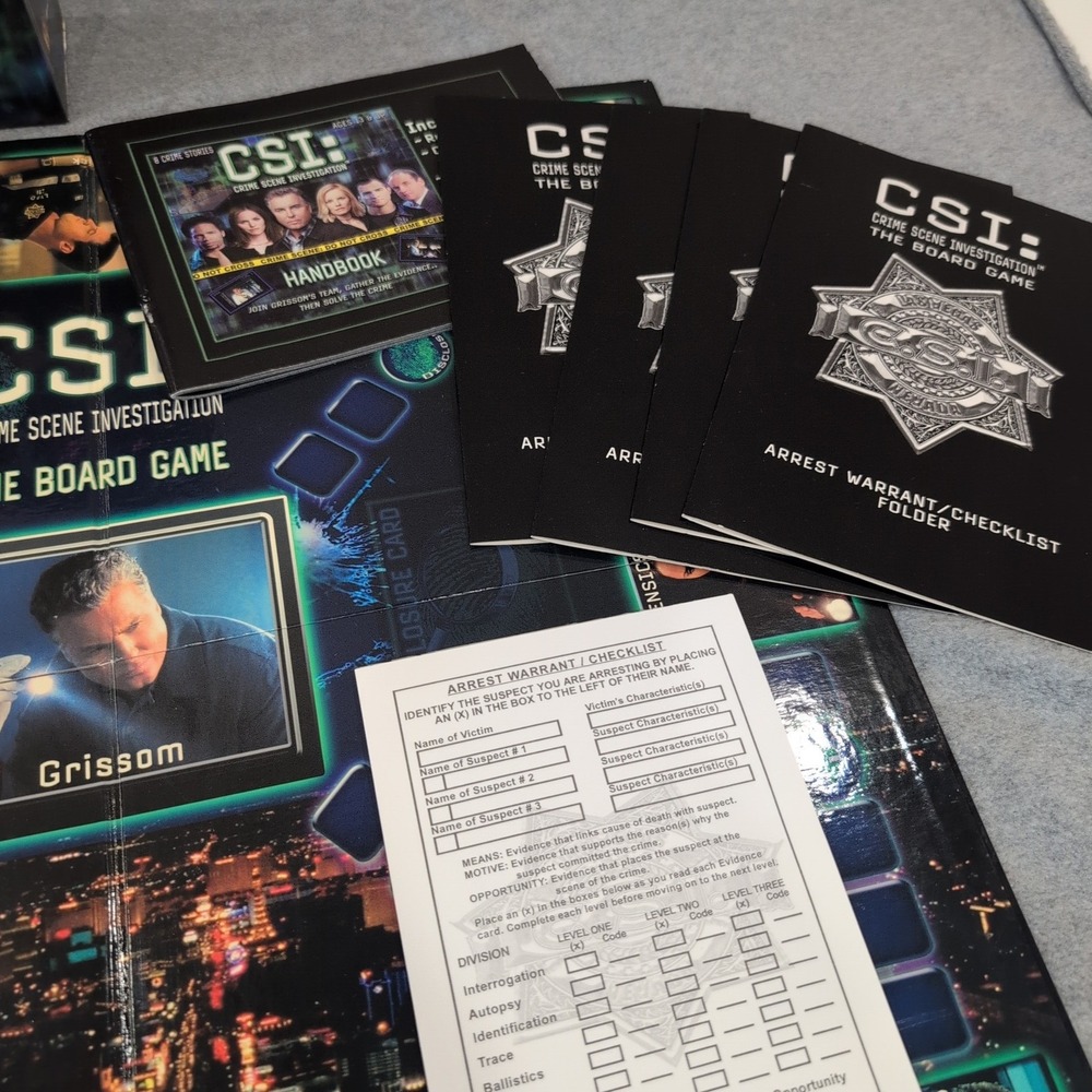 CSI Crime Scene Investigation The Board Game 2004 Specialty Board Games 3743 - Picture 6 of 6